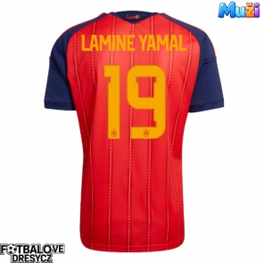 Španělsko Lamine Yamal #19 Domácí Dres MS 2026 Krátký Rukáv